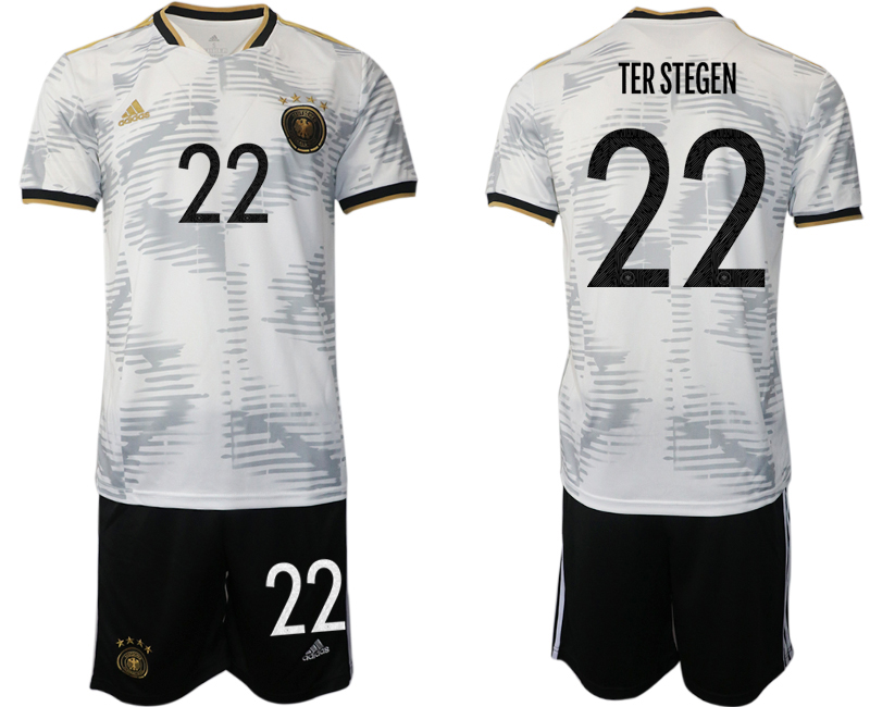 Men 2022 World Cup National Team Germany home white #22 Soccer Jersey